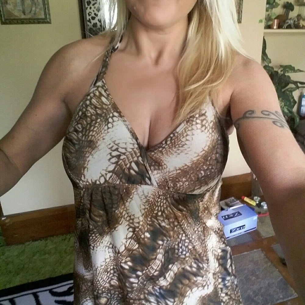 Snake Print mini dress