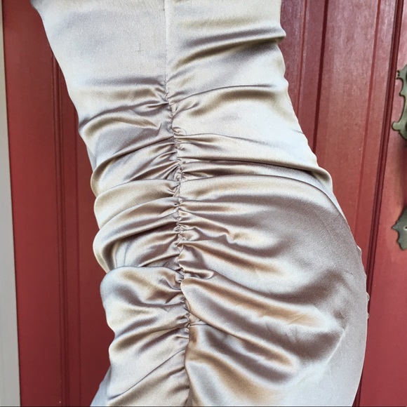 ONLY 3 LEFT • Samira Toffee Satin Dress from depaparazzigirl boutique