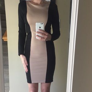 Alice & Olivia Black and Tan dress - never worn!