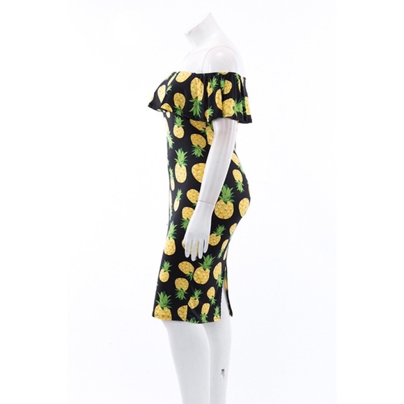 Last one! Off shoulder midi dress🍍size 2X - Picture 2 of 3