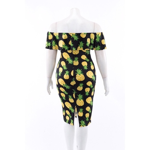 Last one! Off shoulder midi dress🍍size 2X - Picture 3 of 3