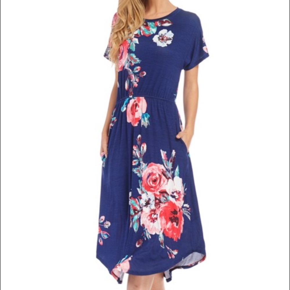 Floral midi dress - Picture 2 of 6