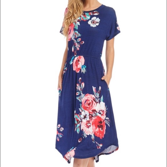 Floral midi dress - Picture 2 of 6