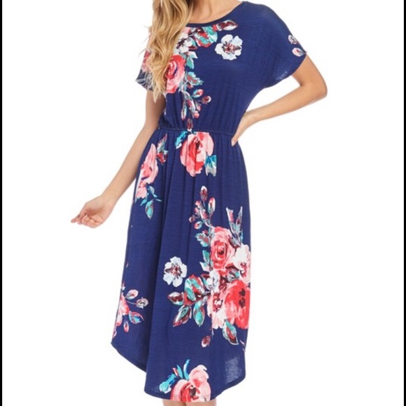 Floral midi dress - Picture 3 of 6