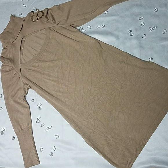 Derek Heart Dresses & Skirts - Derek Heart Mock Neck Open Chest Dress