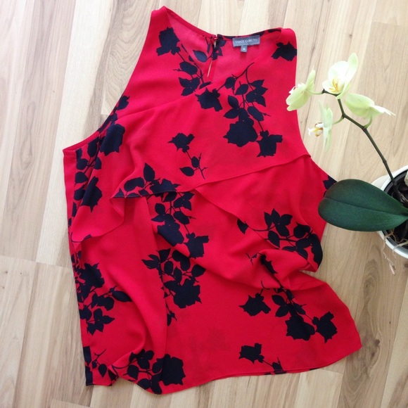 Vince Camuto Tops - Vince Camuto Sleeveless Ruffle Blouse