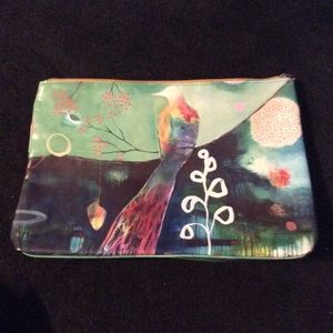 Colorful watercolor clutch (large)