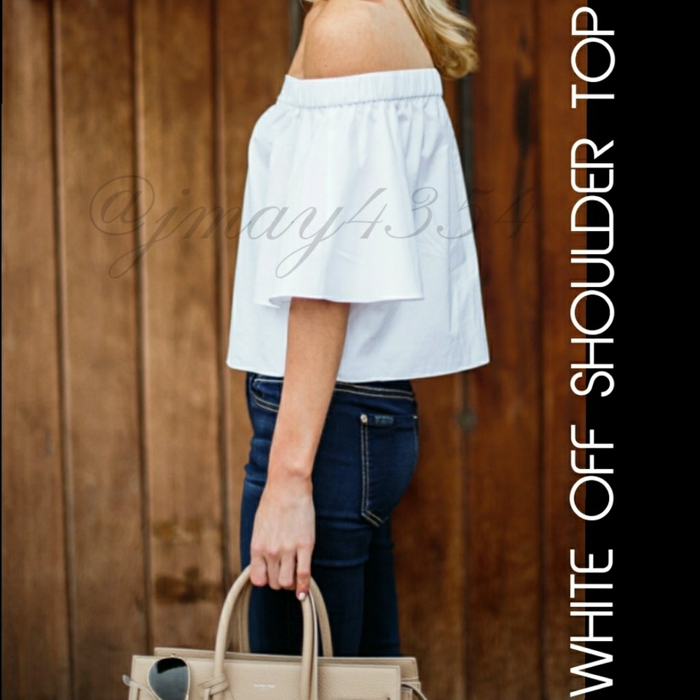 WHITE OFF SHOULDER TOP - Picture 4 of 4