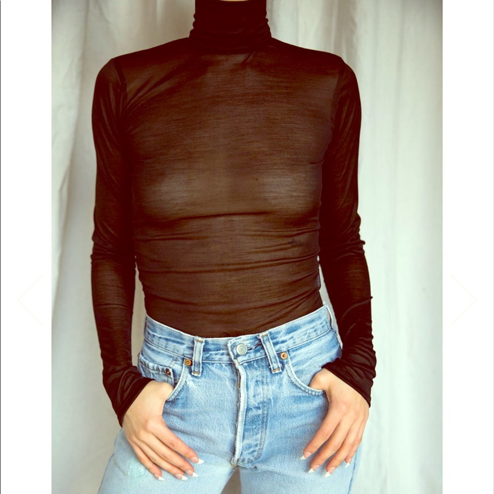 The Line By K TLK sheer bodysuit size small