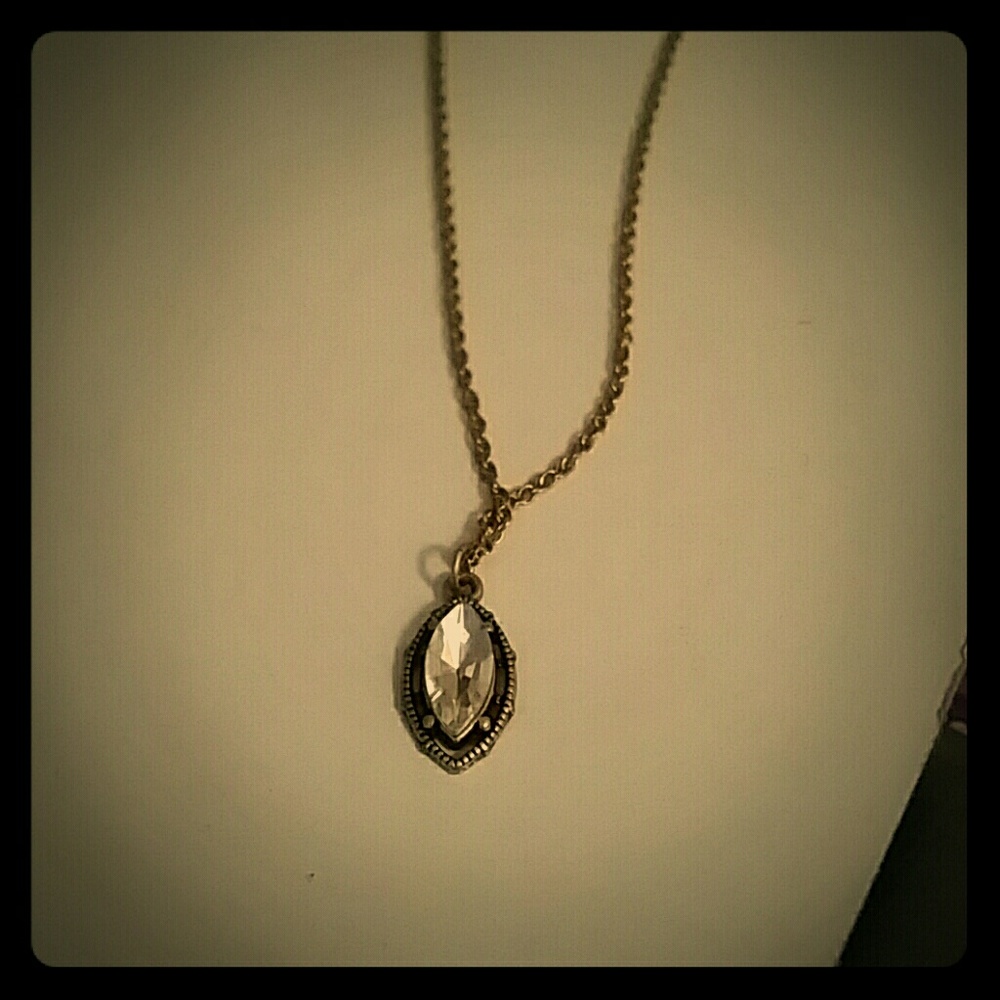 C+I jewelry  brass metal necklace with pendent