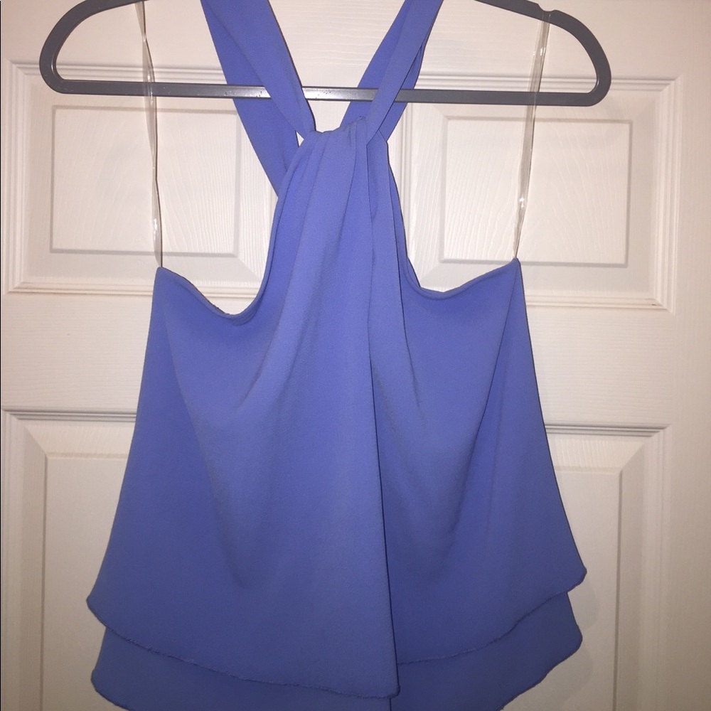 Impressions light blue blouse size M