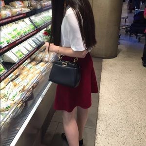 Sandro red skirt