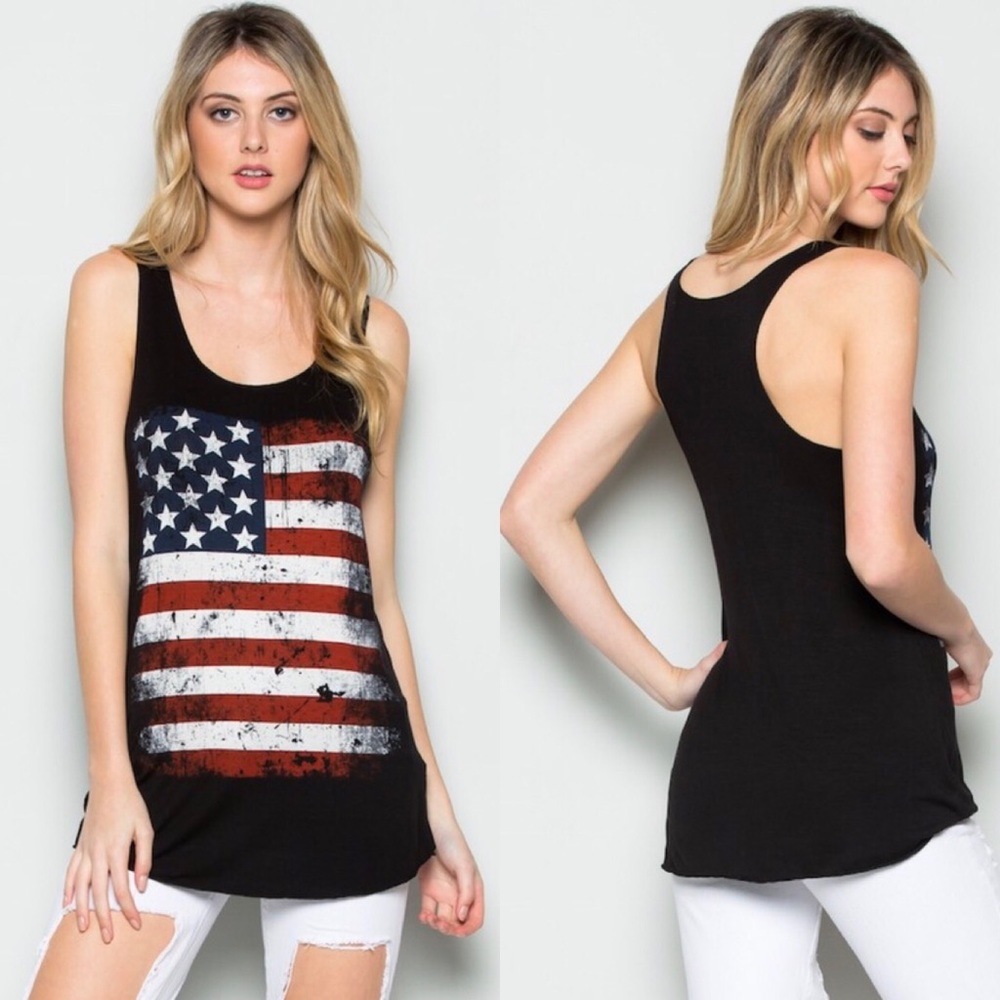 4th of July American Flag Tank