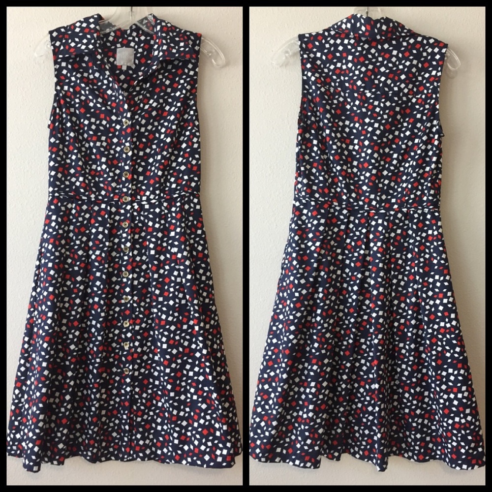 Fit and Flare Button-up Dress