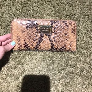 Michael kors python wallet