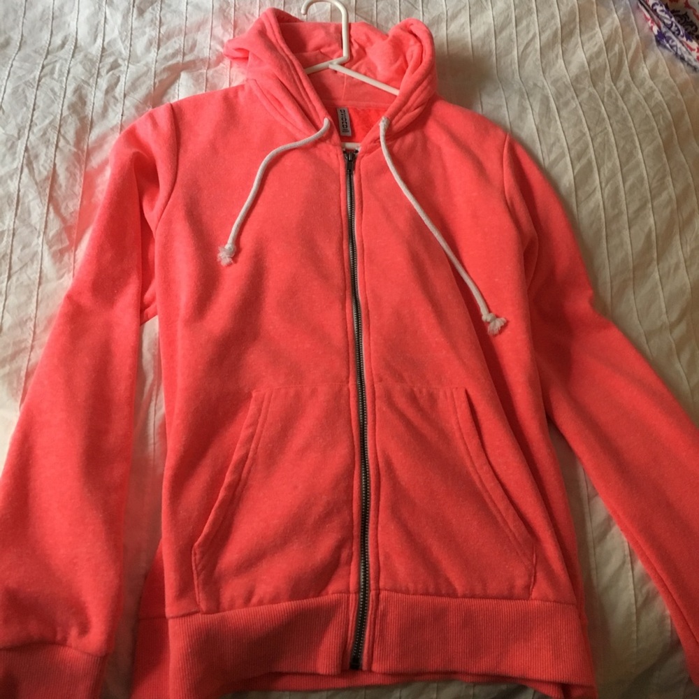 Neon pink hoodie