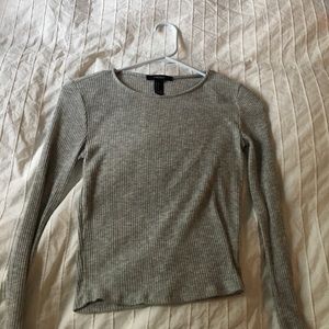 Long sleeve crop top shirt