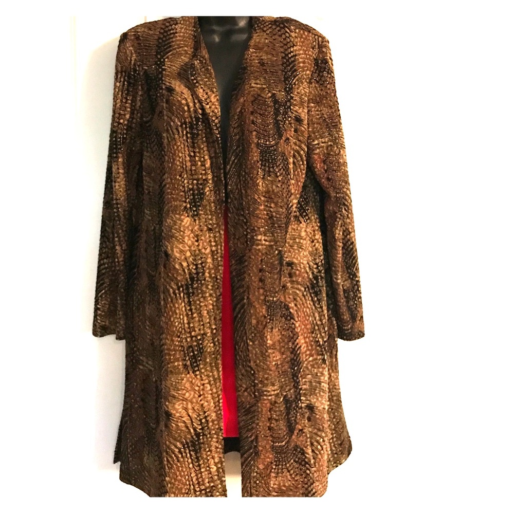 Classy Warm Earth-tone Knee-length Jacket