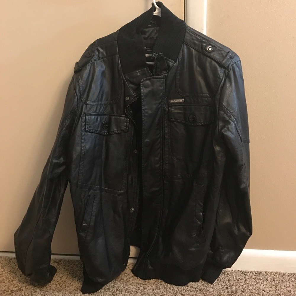 Leather Rocawear jacket