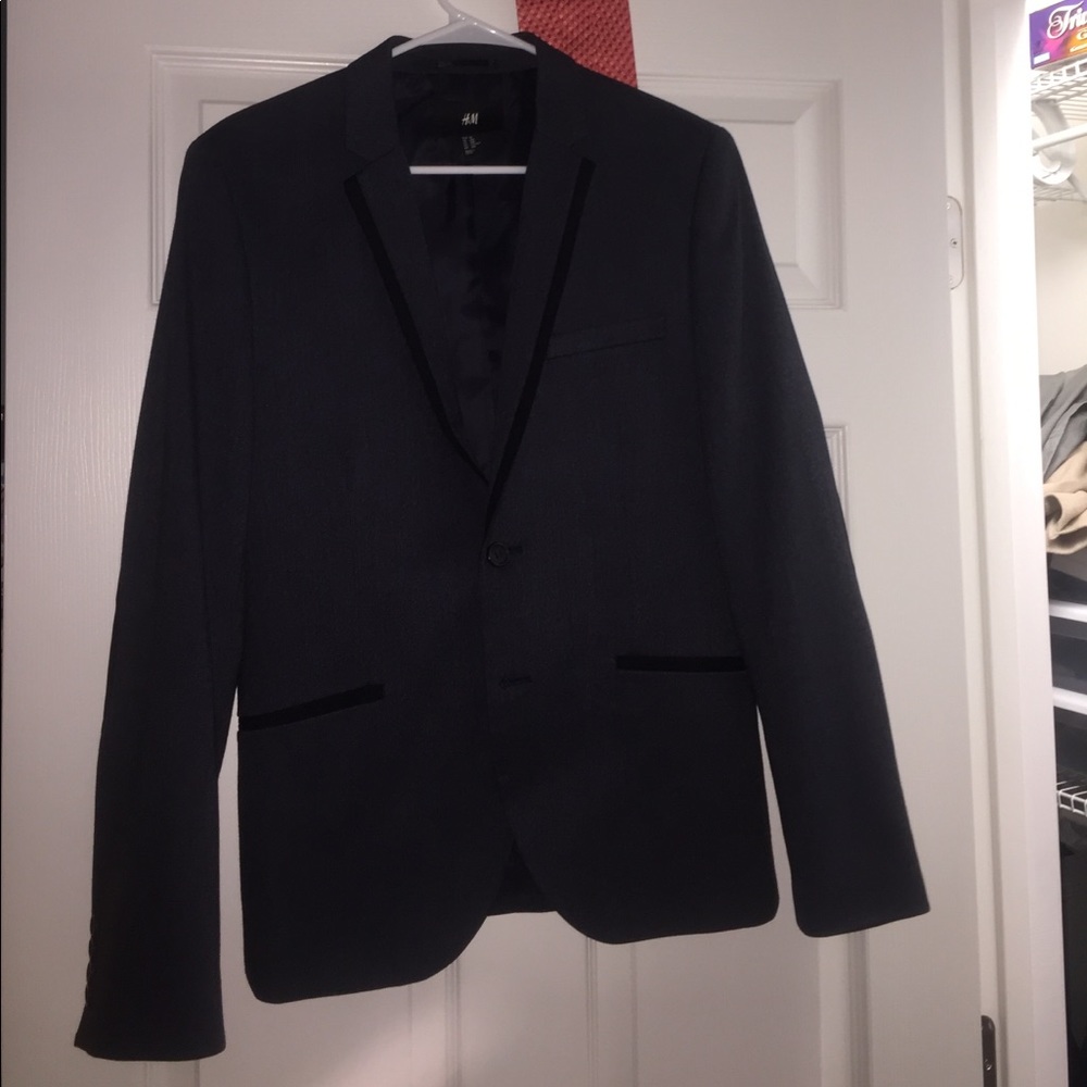 H&M- navy tweed sports jacket