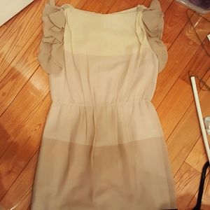 Flutter sleeves ann taylor loft dress