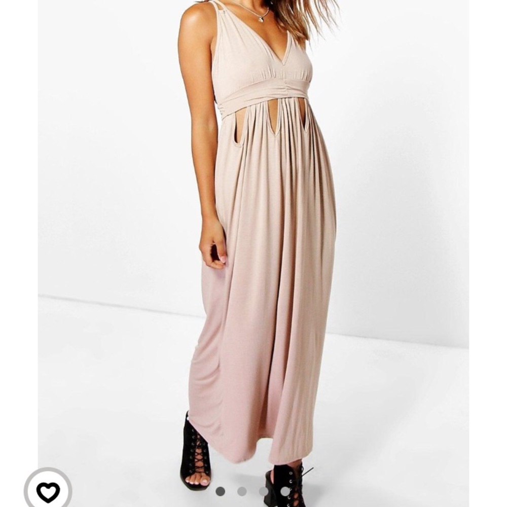 Cream maxi dress