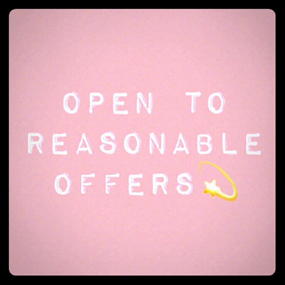 Open to  reasonable offers