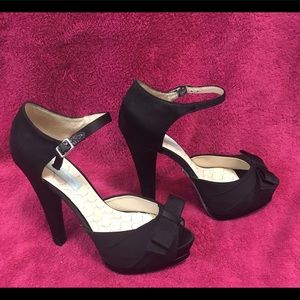 Betsey Johnson platform heels with ankle strap