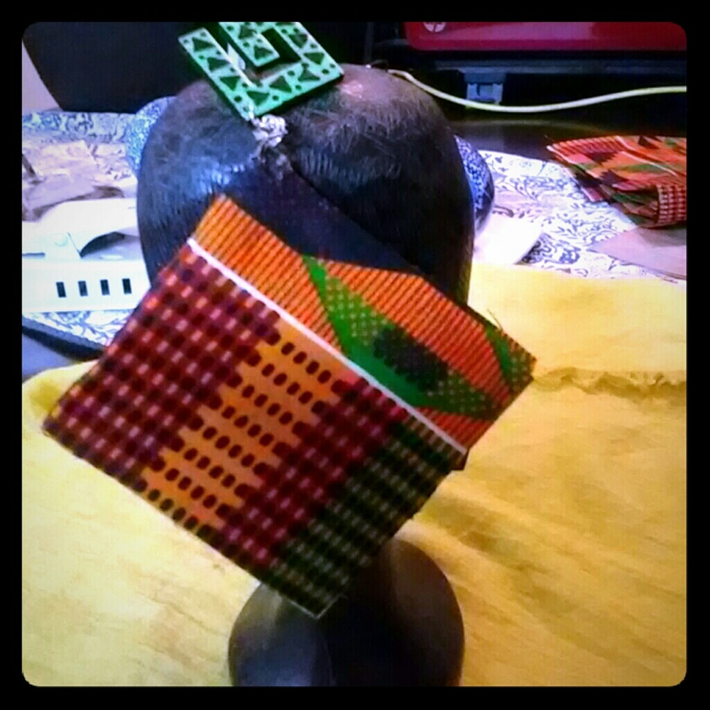 Kente Fabric earrings