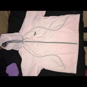 Nike light pink workout jacket