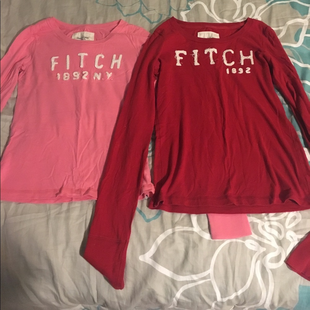 Set of 2 Abercrombie & Fitch long sleeve shirts