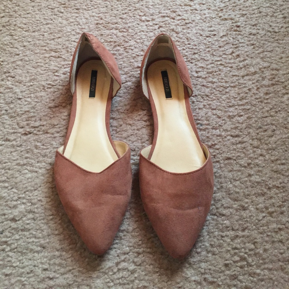 Suede flats