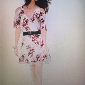 White House black market cold shoulder dress!