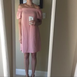 Topshop Pink off the shoulder dress - never worn!