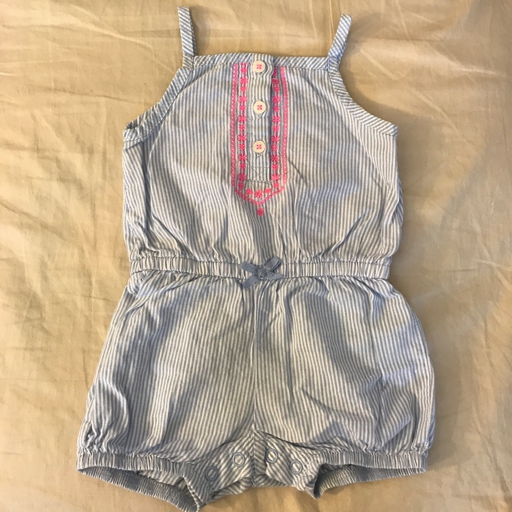 Carter's Stripe Romper Baby Girl 6 months