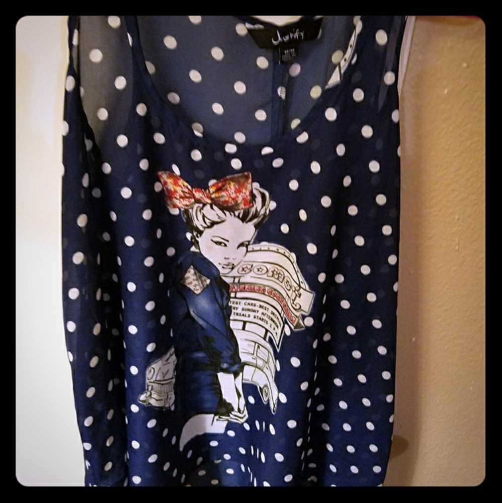 Pinup Girl Polka Dot Tank