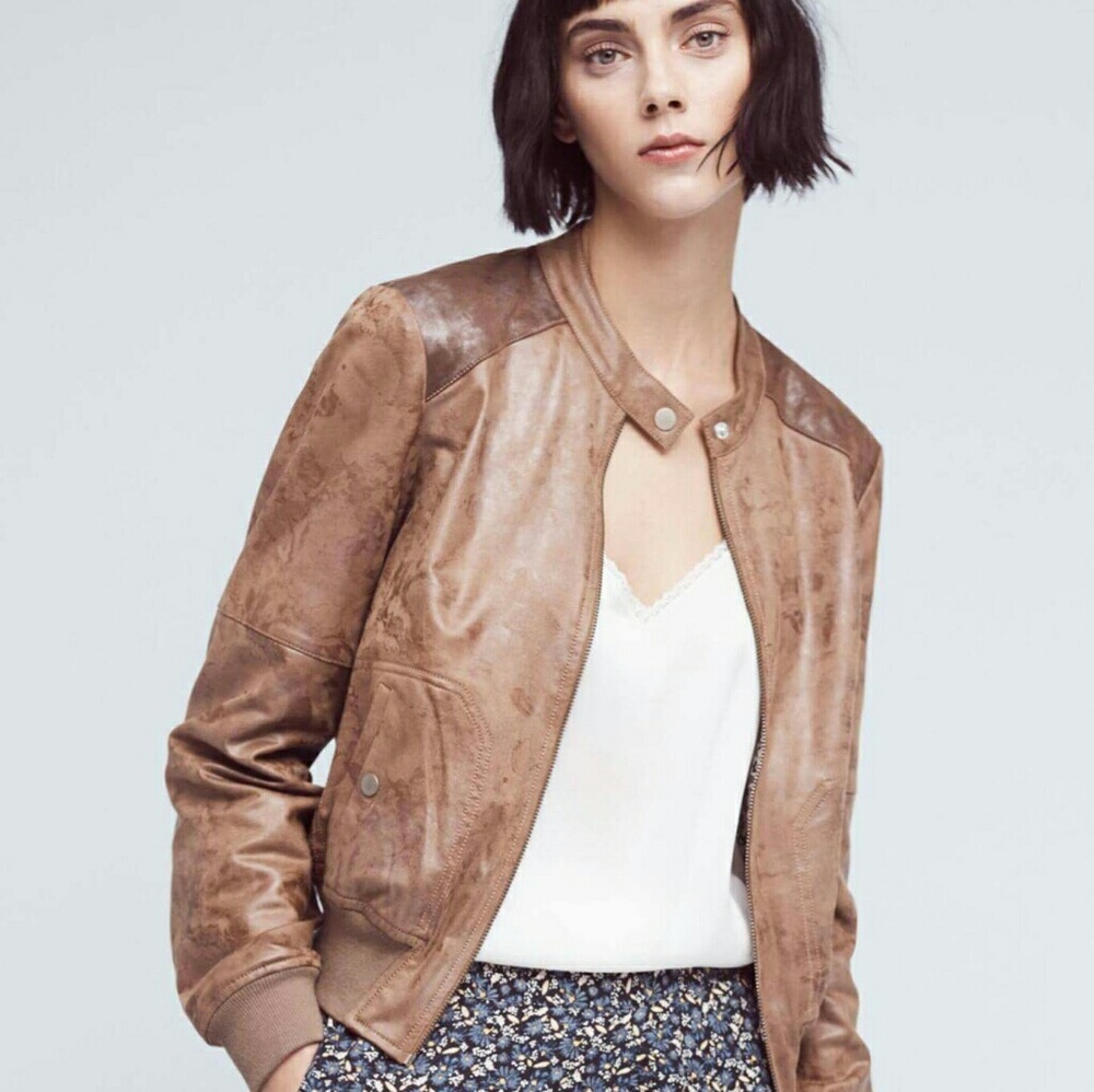 Hei Hei Rockaway Vegan Leather Bomber size Large
