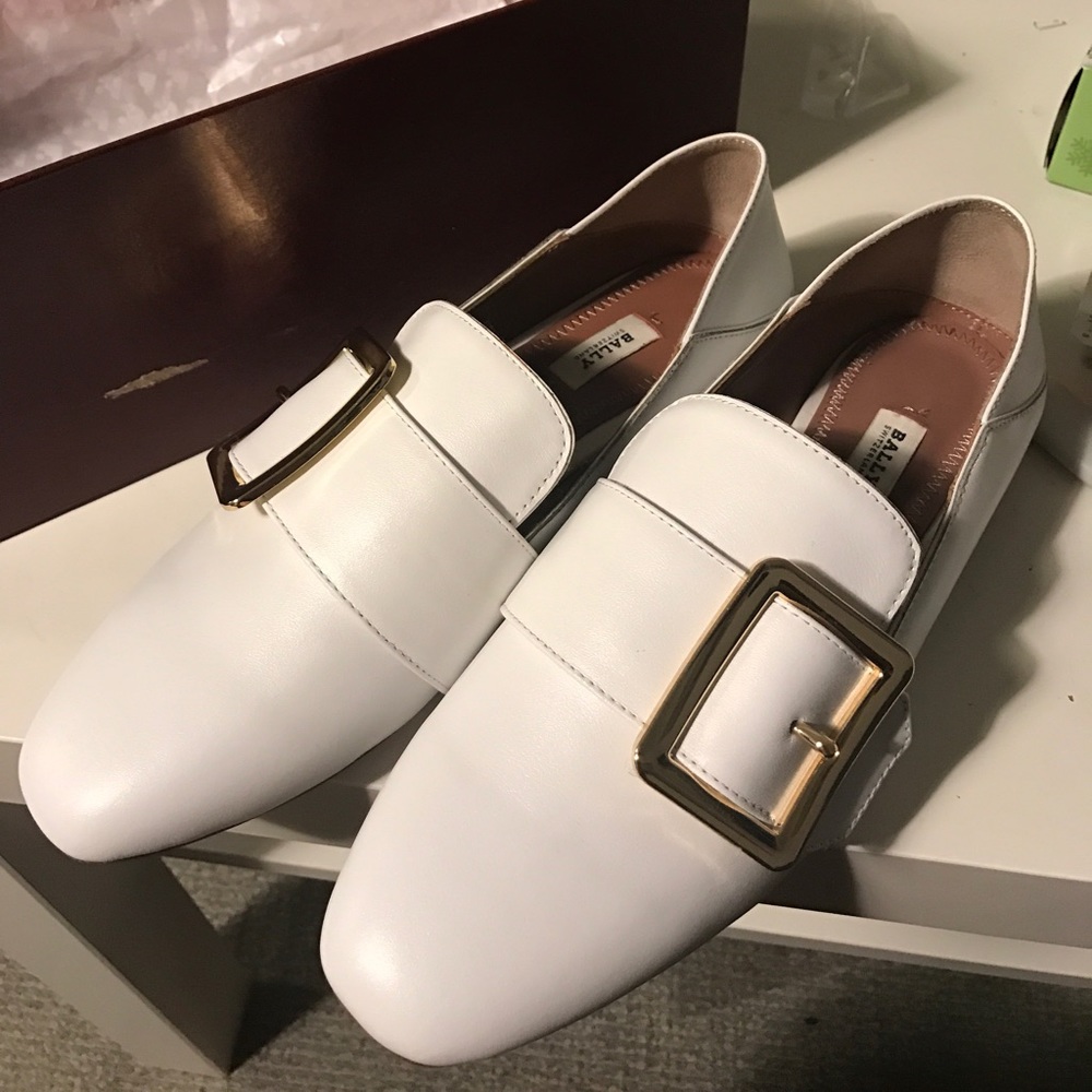 new！Bally loafers / Janelle Buckle Slipper