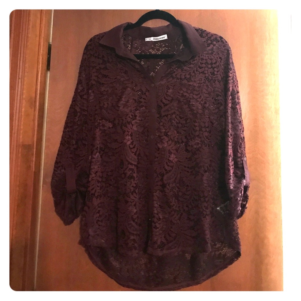 Maurice's lace shirt 1X