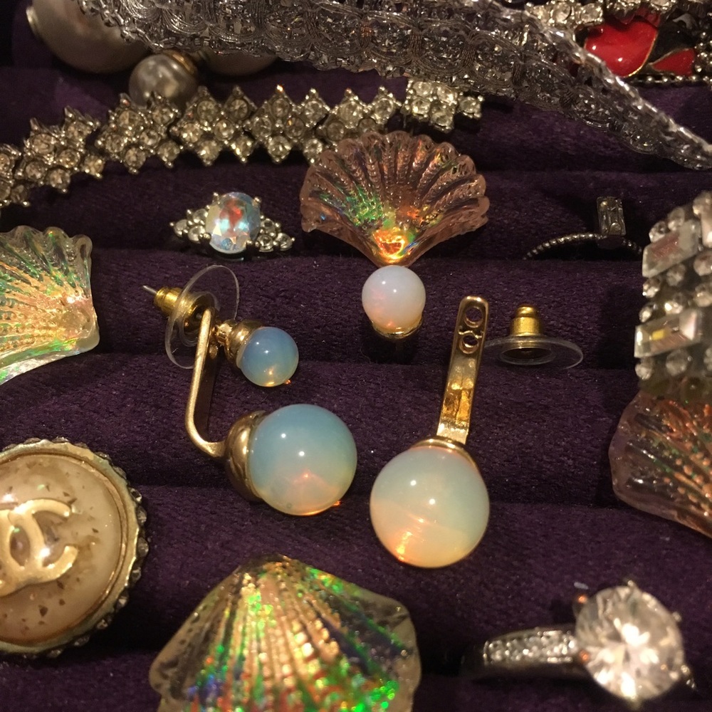 Moonstone earrings