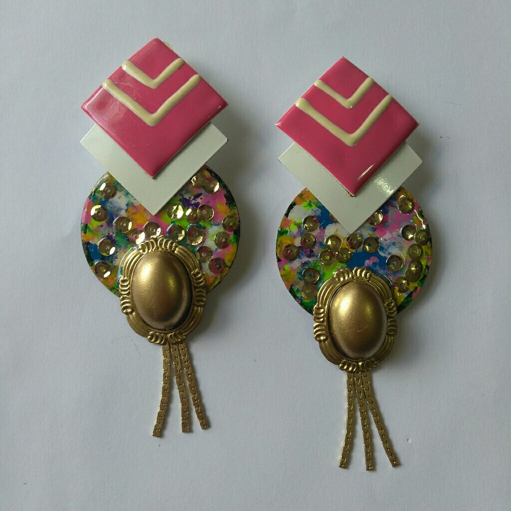 Handmade Sequin Earrings