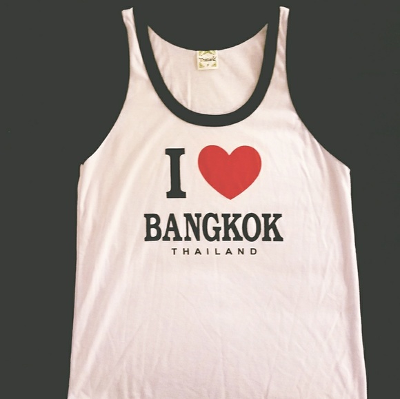 Tops - I love Bangkok tank top