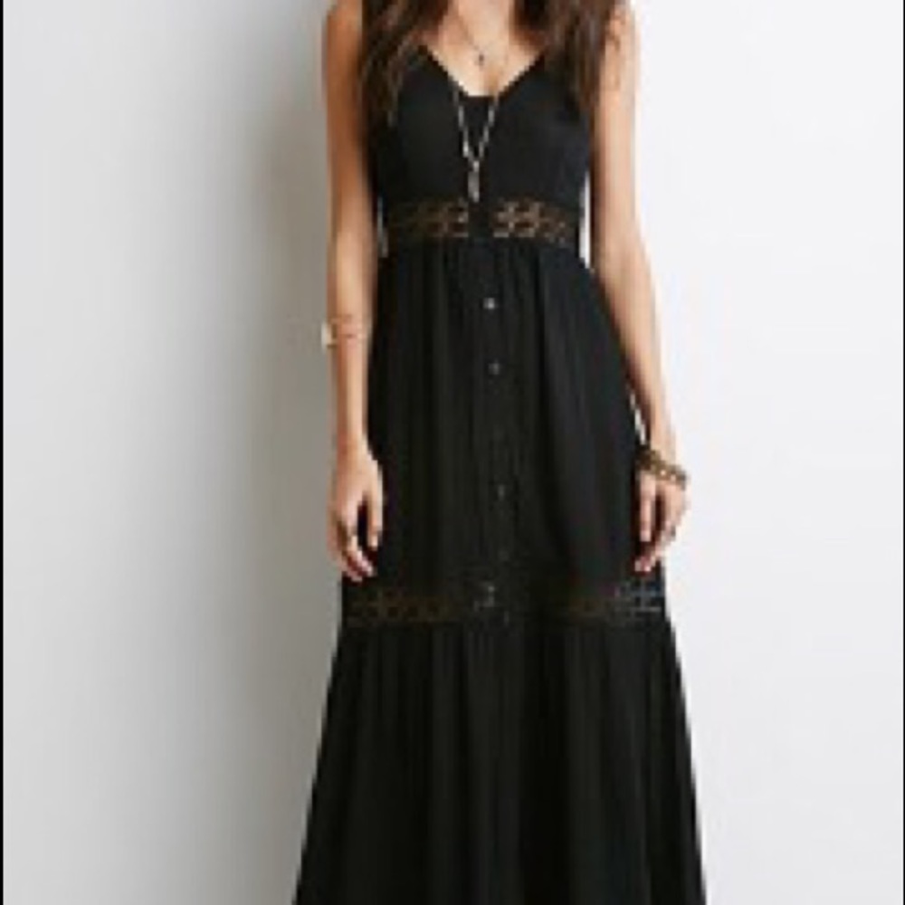 Forever 21 black maxi dress.