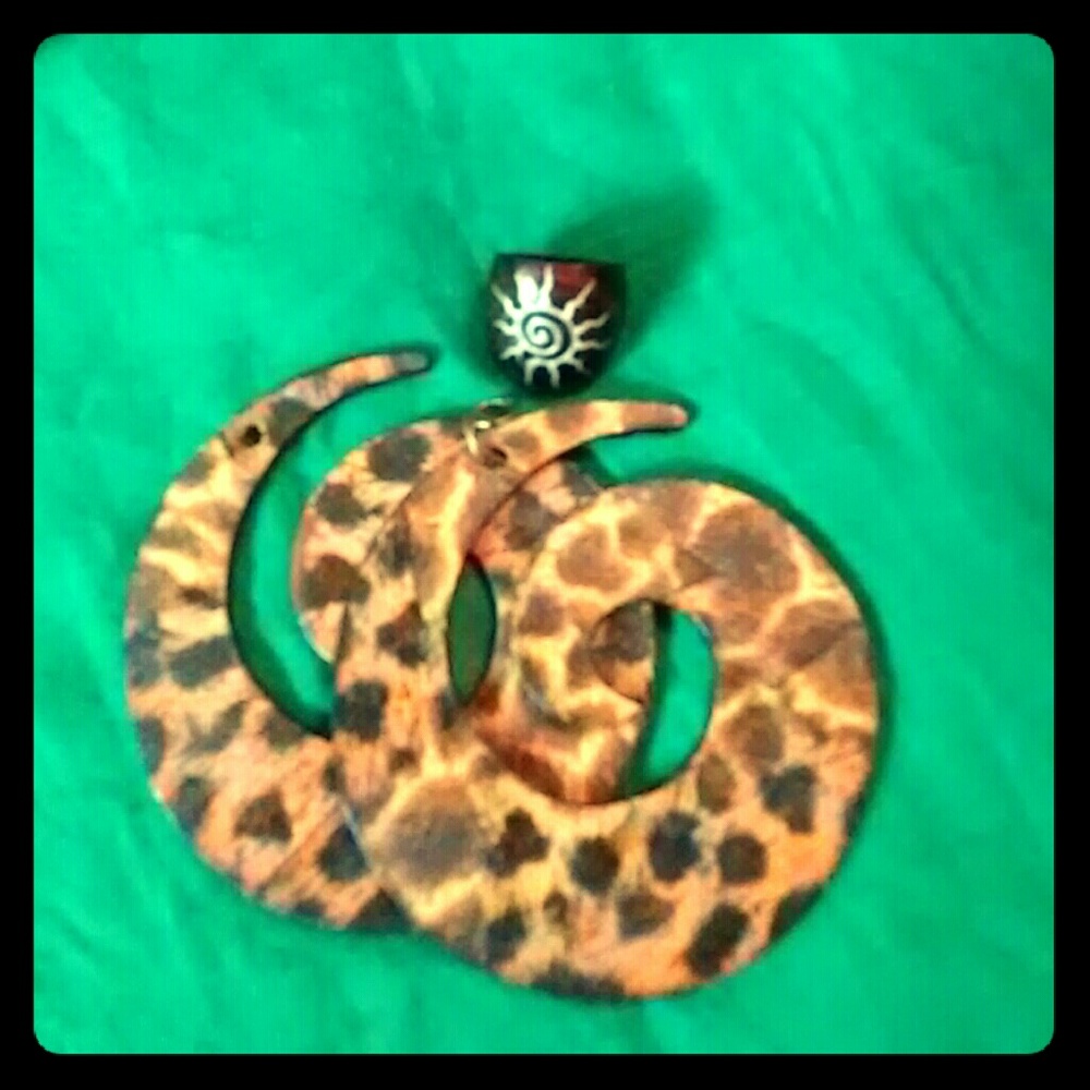 XL Cheetah earrings