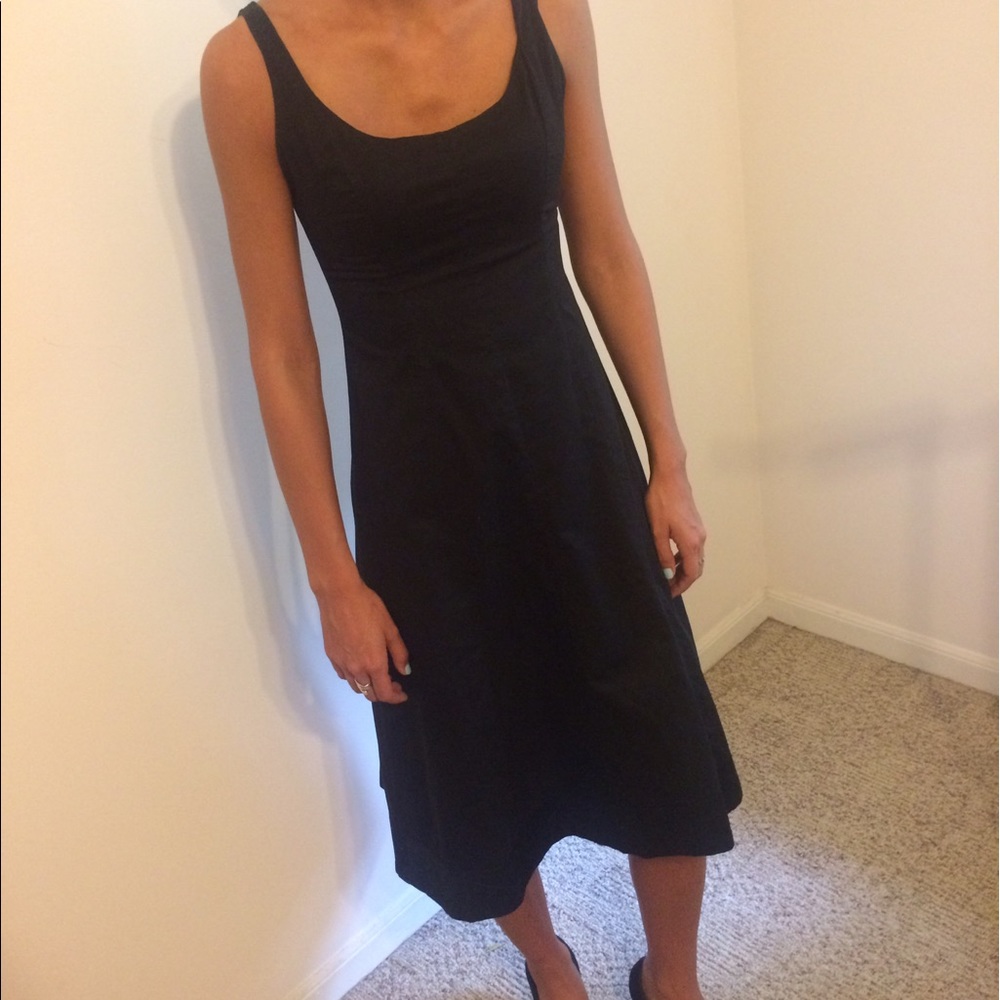 LBD black dress Midi length sleeveless