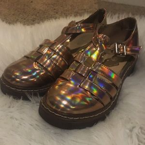 Retro Gold Jelly Style Sandals