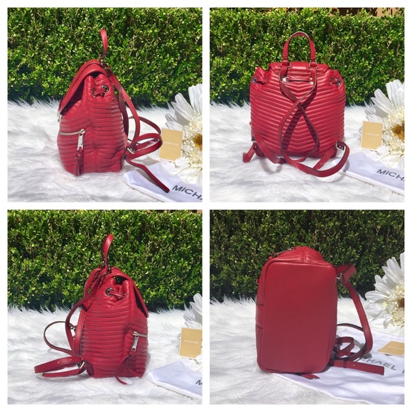 NWT MICHAEL KORS RED BACKPACK main image 4