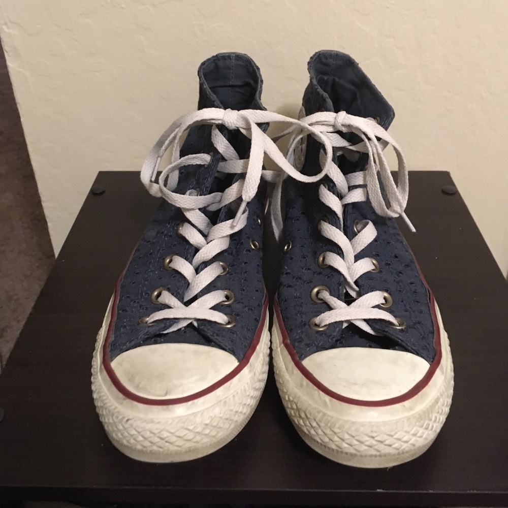 Converse High Tops - Navy Blue EUC