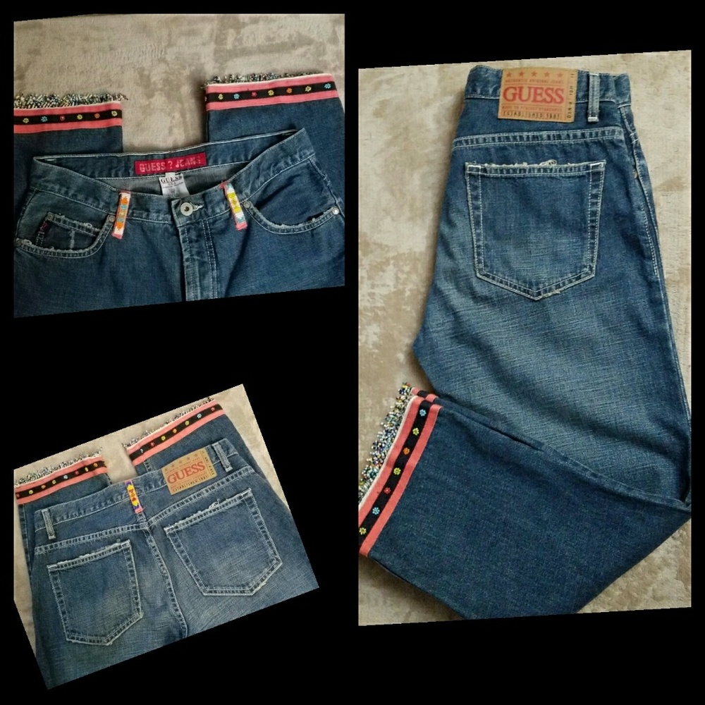 Host pickBeaded guess capris. Made in USA!