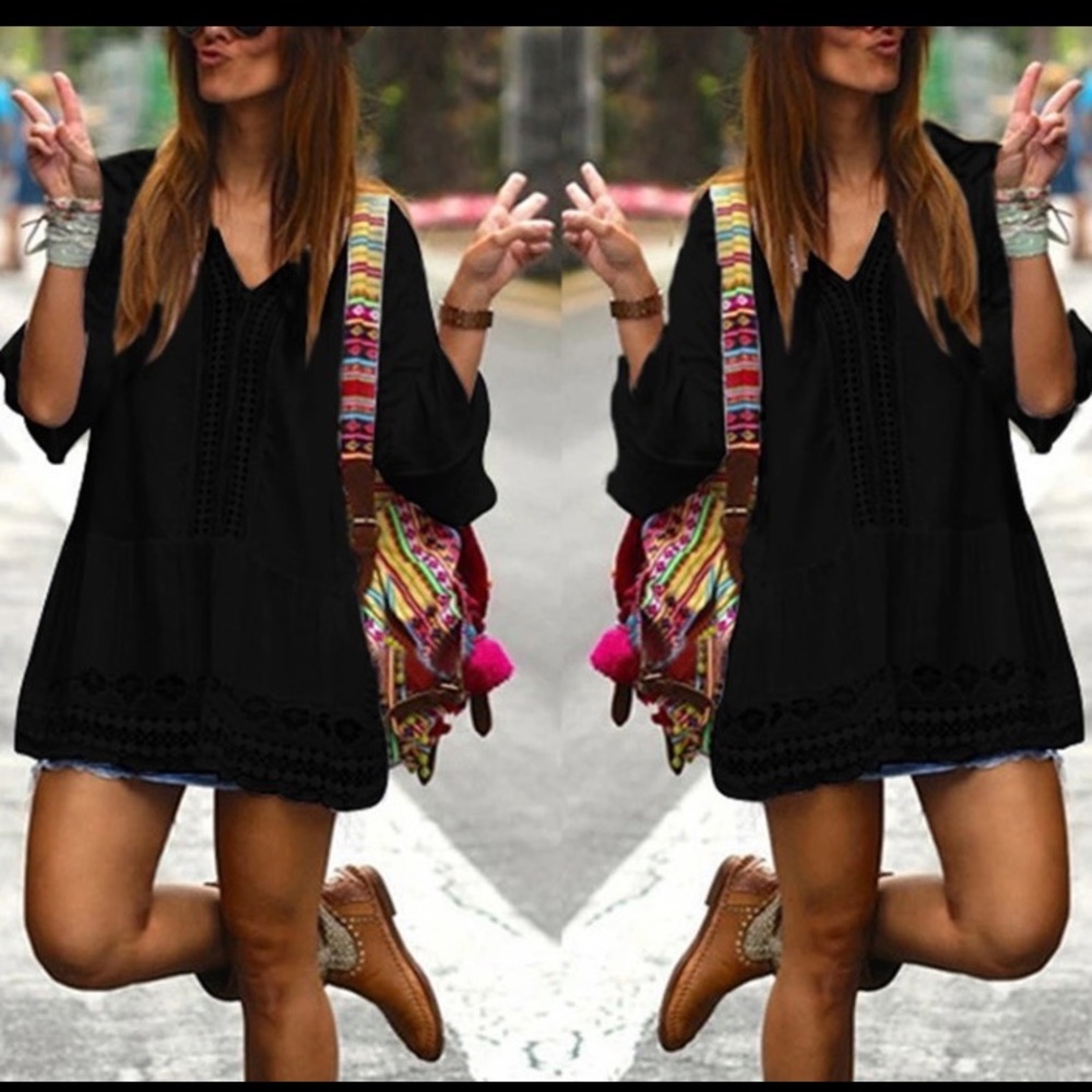 Boho Lace Dress & Top -Adorable  Fun - Picture 6 of 7